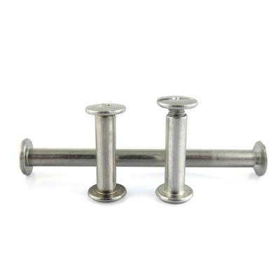 China Tratamento térmico métrico não endurecedor Custom Flat Head Silver Aluminum Chicago Screw Posts à venda