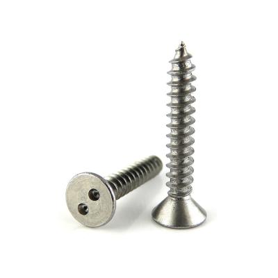 China Stainless Steel Snake Eyes Self Tapping Anti-theft Screws for INCH Measurement System for sale