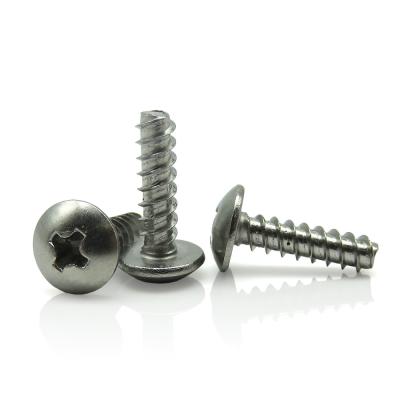 China Stainless Steel 304 316 Truss Pan Phillips Umbrella Head Mushroom Head Self Tapping Screw for sale