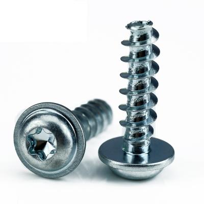 China Flat Head M5*1.8 PT Thread Forming Screw WN1411 Metal Screw Fastener for sale