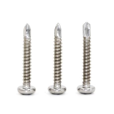 China Stainless Steel Self Drilling Screw Round Head Self Tapping Metal Screws for sale