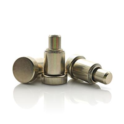 China Stainless Steel Panel Spring Locating Pins Bright Finish Metal Screw Fastener for sale