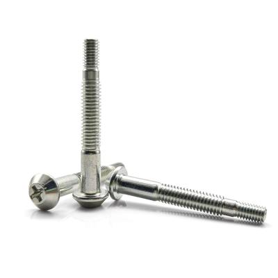 China Beveled Flat Pan Head Shoulder Screw Special Threaded Dacromet Finish for sale