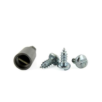 China ASME 10 Clutch Head One Way Security Screws Plain Finish For Industrial Needs for sale