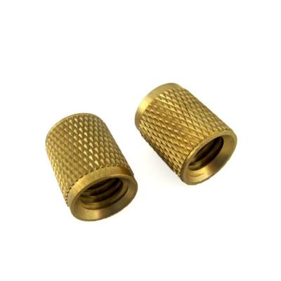 China Brass Knurled Threaded Insert Nut Wear Resistant With Customized Finish for sale