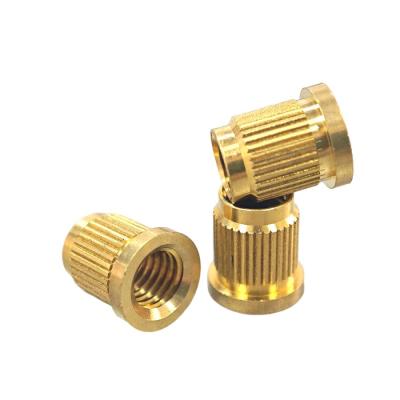 China Straight Knurled Brass Threaded Insert Nut High Strength And Versatility for sale