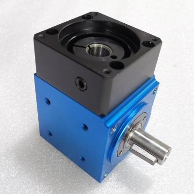 China Building Material Stores Compact 90 Degree Speed ​​Reducer Spiral Bevel Gearbox Ratio ZR Series 1:2 Right Angle High Precision For Servo Motor for sale