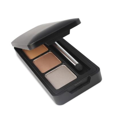 China Private Label 3 Colors Waterproof Vegan Organic Long Lasting Eyebrow Makeup Eye Pressed Brow Powder for sale