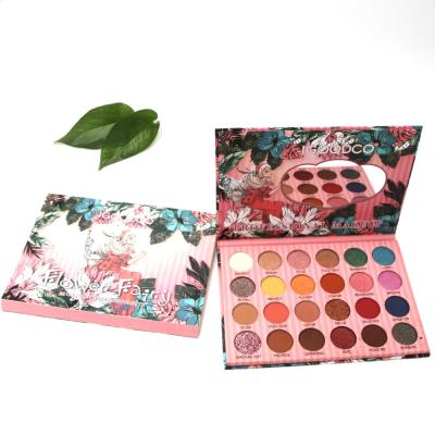 China Waterproof Eye Makeup Vegan Matte Shimmer Pressed Glitter 24 Color Jelly Eyeshadow Palette Private Label for sale