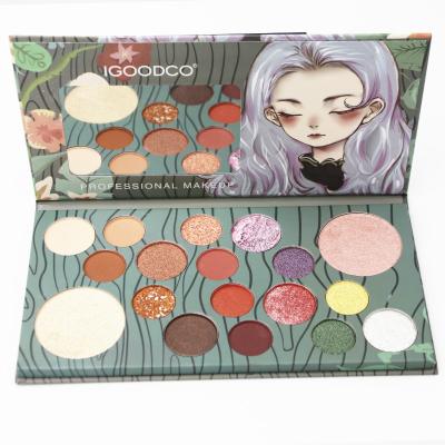 China New type waterproof 18 eyeshadow with private labelpalette high dye eyeshadow have in stock for sale