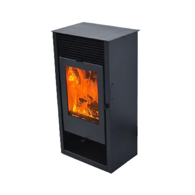 China Contemporary Real Fire Cast Iron Fireplace Wood Burning Indoor Heater Stove Classical Fireplaces for sale