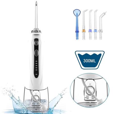 China IPX7 waterproof factory h2o water flosser 5 nozzles direct dental water flosser oral irrigator for sale