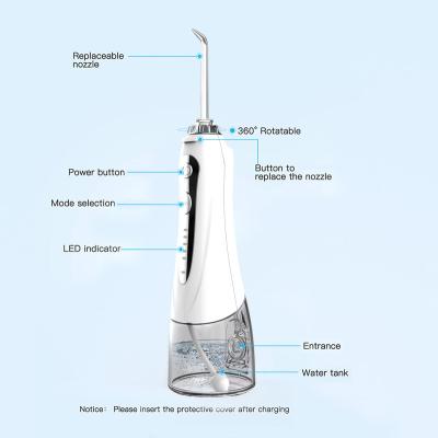 China Hot Water Proof IPX7 Water Proof Portable Dental Water Flosser Electric Oral Teeth Cleaner for sale