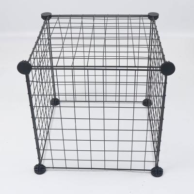 China Wholesale Modern High Inquiry Style Metal Wire Storage Cube Rack For Sundries for sale