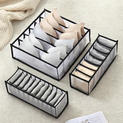 China Three-piece set folding drawer type storage box storage box for bedroom clothes, underwear, socks for sale