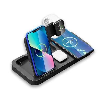 China Best Selling Product Flexible 4 in 1 Wireless Charger Stand Mobile Phone Charger for sale