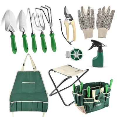 China Garden Tool Gardening Tool Kit Aluminum Hand Shovel Trowel Rake Gardening Tool Kit for sale