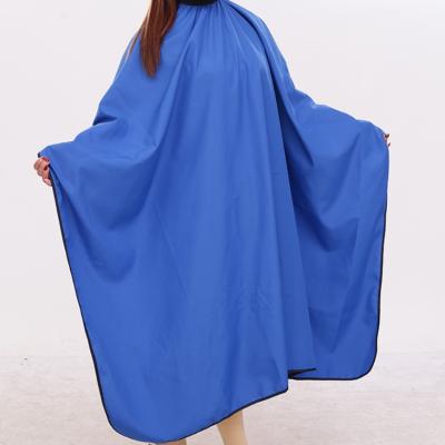 China Empty Custom Satin Hair Salon Designer Waterproof Hairdresser Cape for sale