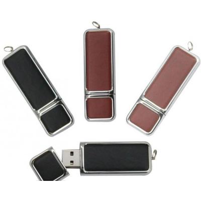 China Real Capacity Leather USB 2.0 Leather Flash Memory 256gb USB Drive 128gb Creative Flash Wedding Gifts Set for sale