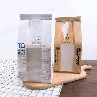 China Toast Bag 450g Clear Wire Closure Window Slice Bread Meal Bag Disposable Baking Packaging Doggy Bag for sale