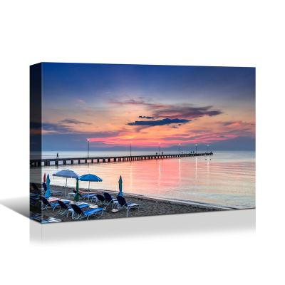 China Home Decor Modern Coastal Seascape Landscape Wall Art Canvas Painting Print For Office Living Room Home Decor Picture Canvas for sale