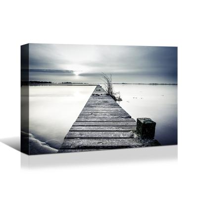 China Custom Canvas Print Photo Picture Print Beautiful Seascape Sunset Painting Wall Art Oil Painting Modern Home Decor For Living Room Decor for sale