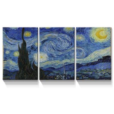 China Vincent Van Gogh Art Reproduction Giclee Style Abstract Canvas Prints Oil Painting Wall Art Painting Wall Art Set of 3 Panels for Living Room Decor for sale