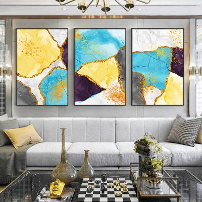 China Top Selling Amazing Home Decor Abstract Diamond Painting Adhesive Wall Art 3D Wall Painting Oil Print Painting On Canvas For Living Room for sale