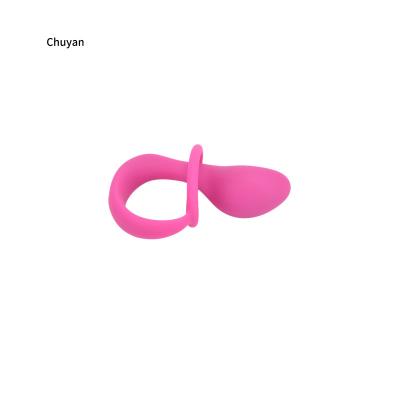 China Silicone Men Masturbator Anal Plug Lock End Loop Massager Male Sex Toys for sale