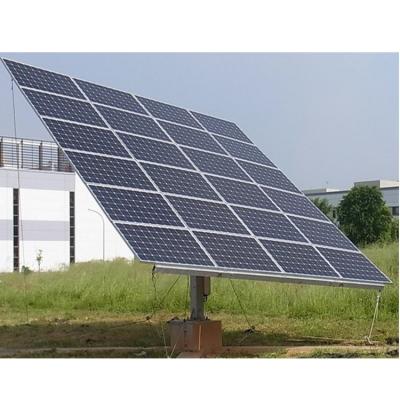 China 6kw Ground Fixture Single / Dual Axis Solar Tracking System Parts Slew Drive Solar Panel Racks GPSST-D2 for sale