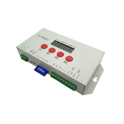 China K-1000c sd card rgb rgbw pixel led controller dc5-24v max 1500pixels for sale