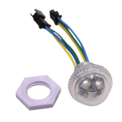 China Theme park 12V 3pcs smd5050 RGB bulb 19mm hole amusement ws2811 ucs1903 led light for sale