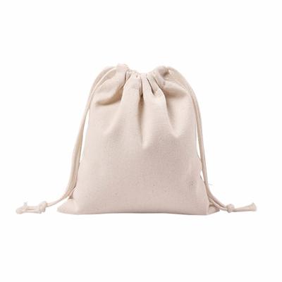 China Wholesale Empty Eco-friendly Cotton Cloth Drawstring Bags Grocery Bag Backpack Accept Customized for sale