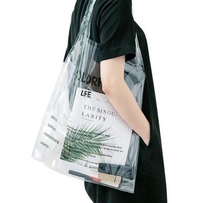 China Factory Direct Wholesale Custom Clear PVC Waterproof Tote Bag Eco - Friendly for sale