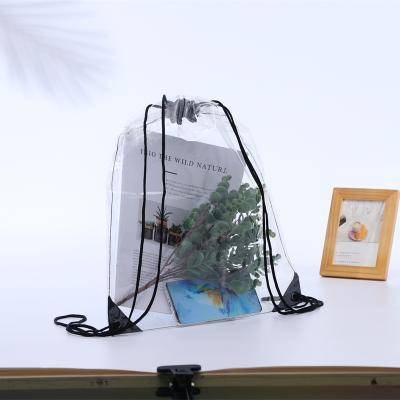 China PVC Waterproof Biodegradable Plastic Drawstring Bag Carry Bag Custom Printing Clothing Packaging Bag for sale