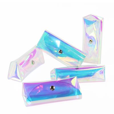 China Reusable Recyclable Soft PVC Glass Box Transparent TPU Eyewear Case Reading Glasses Case Plastic Eyeglass Case for sale