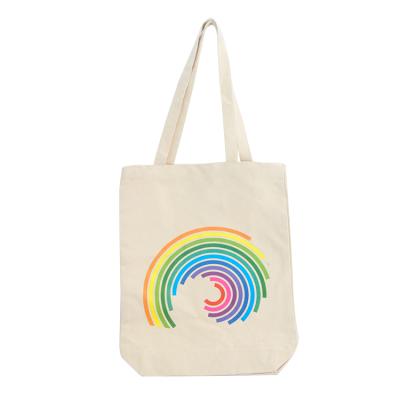 China Cheap Customized Bag Eco-friendly 8oz Cotton Logo Tote Shopping Bag Canvas Bag With Logo for sale