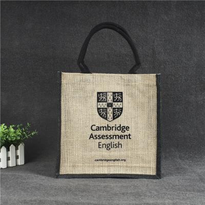 China Waterproof Reusable Grocery Jute Tote Bag Eco Friendly Shopping Bag for sale