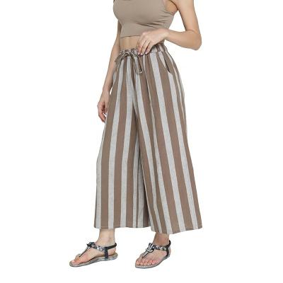 China Breathable FASHION COMFORTABLE LADIES WIDE-LEG PANTS LOOSE NINTH PANTS FOR WOMAN for sale