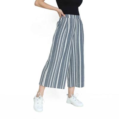 China Breathable FASHION COMFORTABLE LADIES WIDE-LEG PANTS LOOSE NINTH PANTS FOR WOMAN for sale