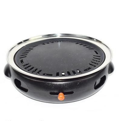 China Easily Assembled Cast Iron Hot Sale Korean Smokeless BBQ Tabletop Grill Portable Grill for sale