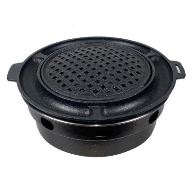 China Easily Assembled Top Korean Barbecue Tabletop Restaurant Charcoal Barbecue Grill Smokeless Grill for sale