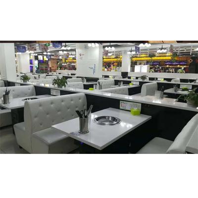 China Barbecue /Hot pot restaurant customized Korean grill table hot pot barbecue table restaurant tables for sale