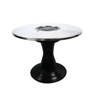 China Easily Assembled Commercial Korean Barbecue Tables , Barbecue Rotisserie Table Round for sale