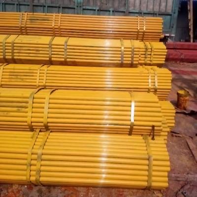 China Structural Seamless Pipe Steel Galvanized Black Yellow Red Color Scaffolding Tube for sale