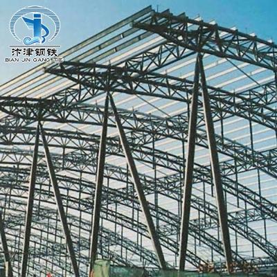 China Steel Fabricated House Steel Building Space Frame Prefabricated Steel Structure Truss For Gas Station Roof for sale