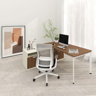 China Manager Extendable Modern Desk Table Office White Executive Desk for sale