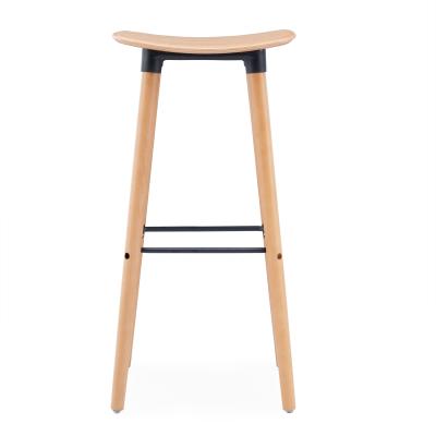 China Contemporary kitchen counter height bar stool umpire chair for bar table wood bar stool chair for sale