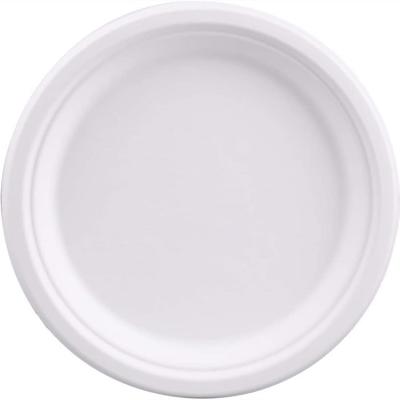 China 100% Compostable Eco-friendly Party Decoration Sugarcane Bagasse Paper Plate for Cake and Dessert for sale