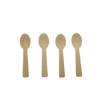 China Hot Selling Eco-friendly Food Grade Healthy Disposable Bamboo Scoop Spoon For Taste Gelato Ice Cream for sale